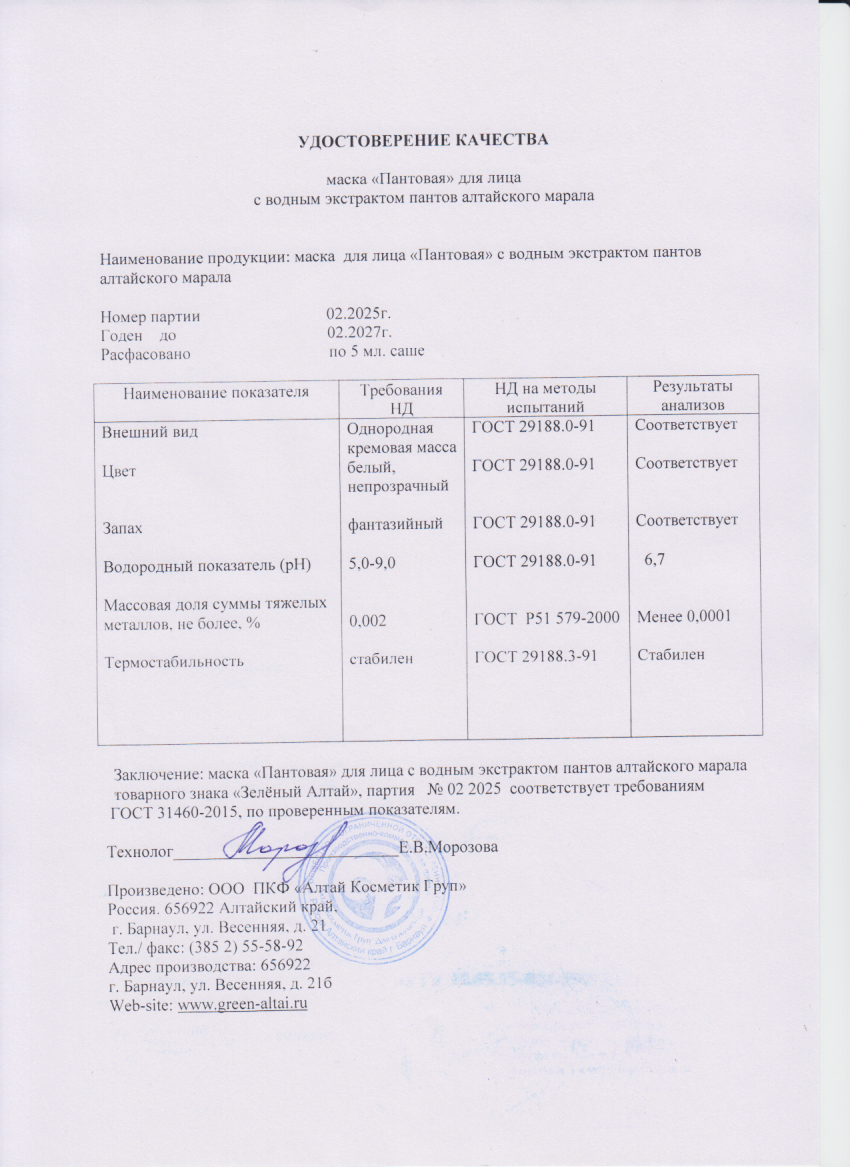 Паспорт №022025